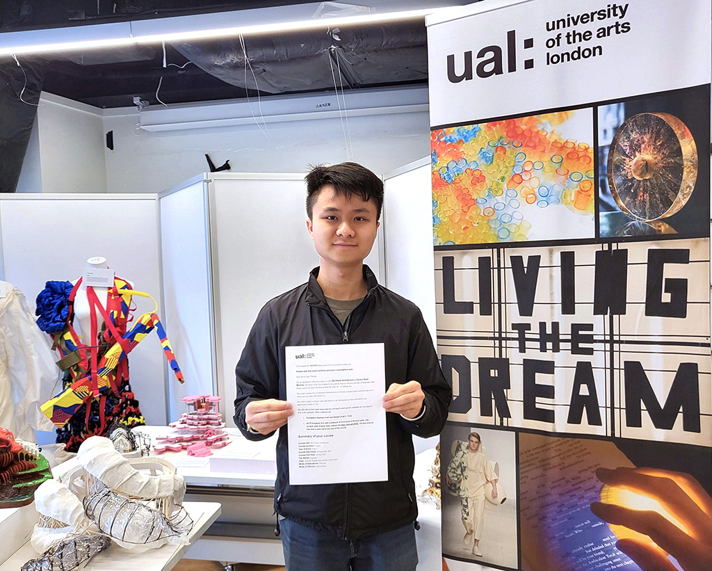 From Chamberlain institute (West Kowloon) to UAL CSM BA Architecture